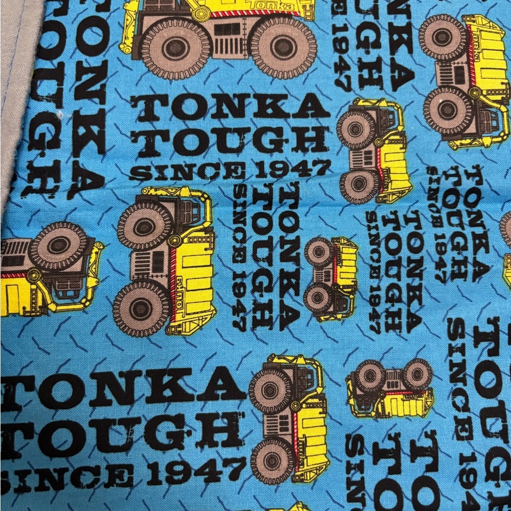 Tonka Blue and Yellow Baby Blanket